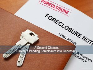 A Second Chance Turning a Pending Foreclosure into Generosity